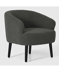 29" Wide Mid Century Modern Club Barrel Accent Armchair