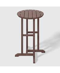 37" Counter Height Round Outdoor Patio Bistro Bar Table