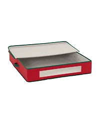 Household Essentials Christmas Wreath Storage Container 30 Inch Holiday Wreath Storage Box with Handles