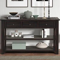 Streamdale 48" Solid Wood Console Table with 3 Drawers