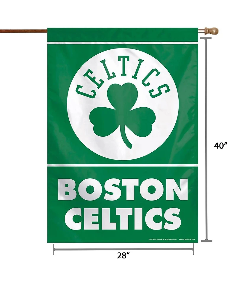 WinCraft Boston Celtics 28" x 40" Primary Logo Single-Sided Vertical Banner