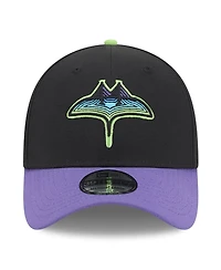 New Era Men's Black Tampa Bay Rays 2024 City Connect 39THIRTY Flex Fit Hat