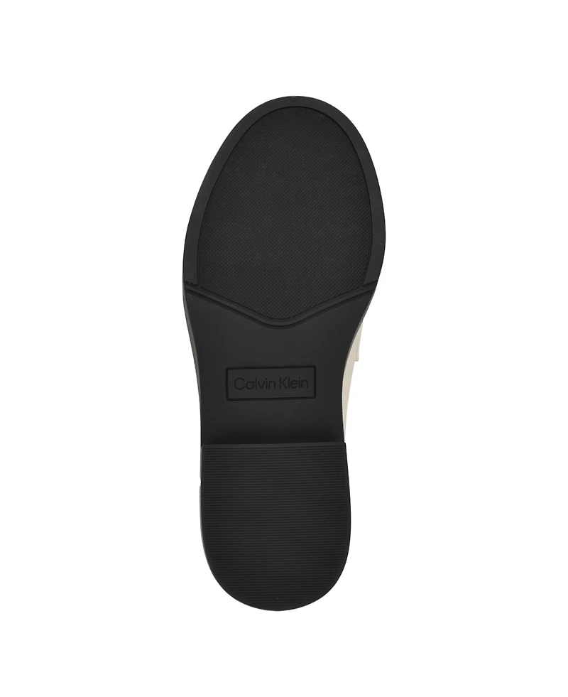 Calvin Klein Women's Zinna Almond Toe Casual Embellished Loafers