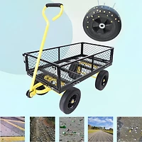 Streamdale Furniture Solid Wheels Tools Cart Wagon Cart Garden Cart Trucks Make It Easier To Transport Firewood