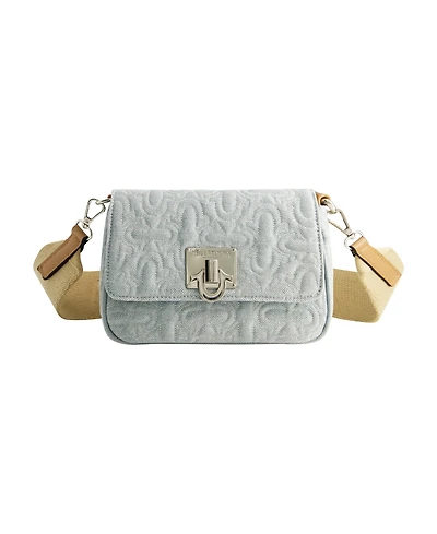 True Religion Quilted Denim Horseshoe Flap