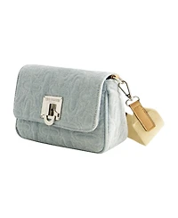 True Religion Quilted Denim Horseshoe Flap