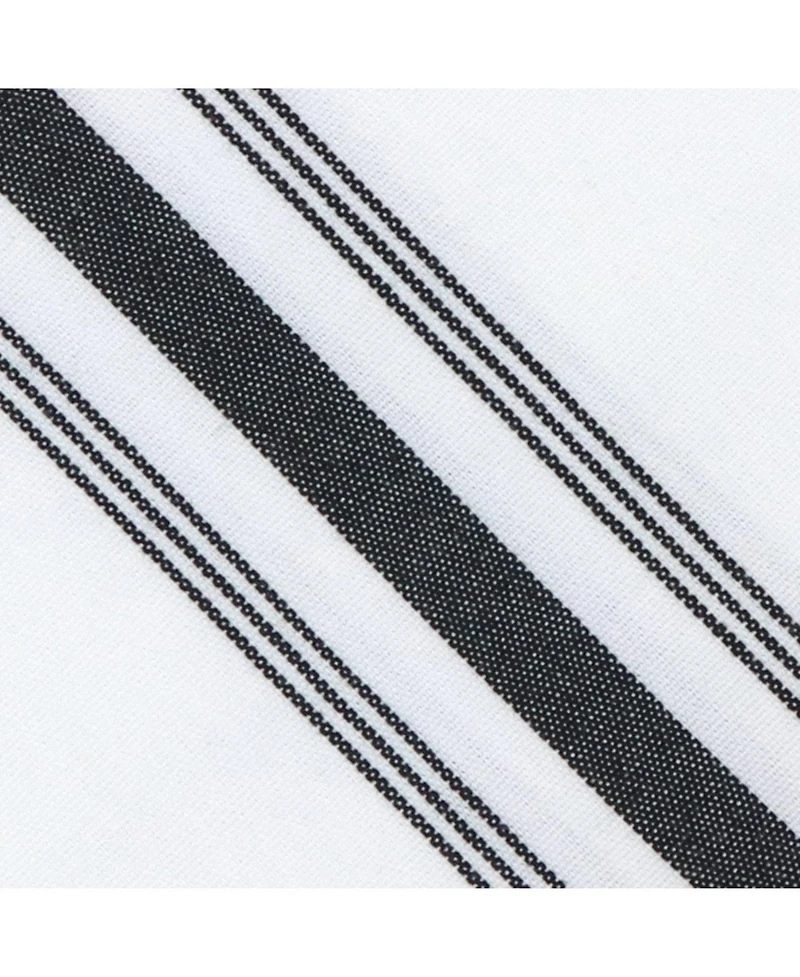 Arkwright Home Mariposa Bistro Dinner Napkins (12 Pack), 18x22, Soft Spun Polyester, Striped Color Options