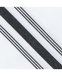 Arkwright Home Mariposa Bistro Dinner Napkins (12 Pack), 18x22, Soft Spun Polyester, Striped Color Options