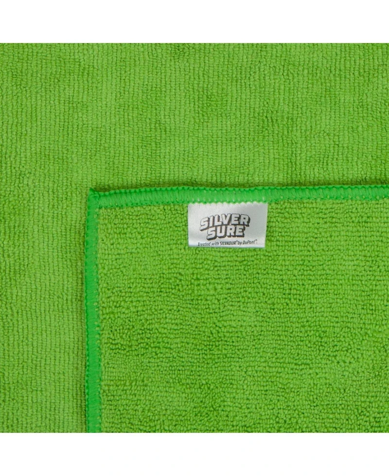 Arkwright Home Silversure Antimicrobial Cleaning Cloths (12 Pack), 12x12 in., Reusable, Multi-Purpose, Color Options