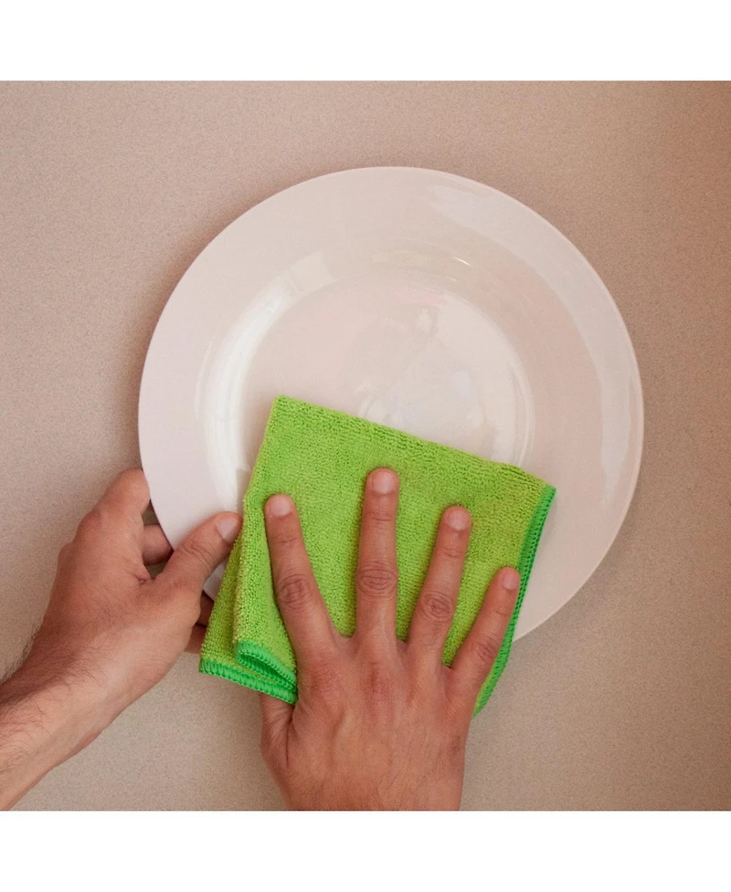 Arkwright Home Silversure Antimicrobial Cleaning Cloths (12 Pack), 12x12 in., Reusable, Multi-Purpose, Color Options