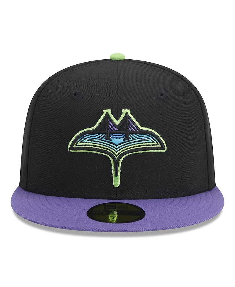 New Era Men's Black Tampa Bay Rays 2024 City Connect 59FIFTY Fitted Hat