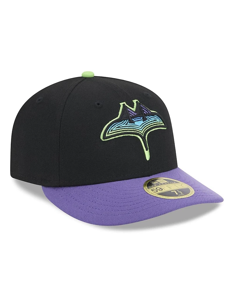 New Era Men's Black Tampa Bay Rays 2024 City Connect Low Profile 59FIFTY Fitted Hat