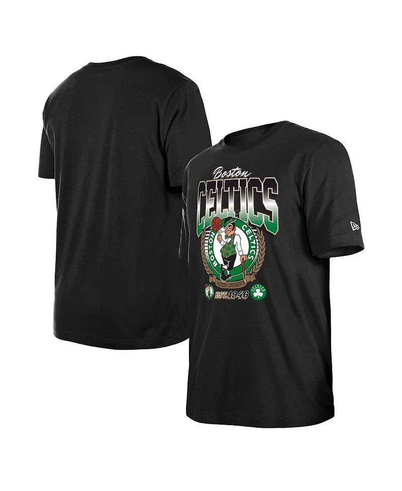 New Era Men's and Women's Black Boston Celtics Summer Classics T-Shirt