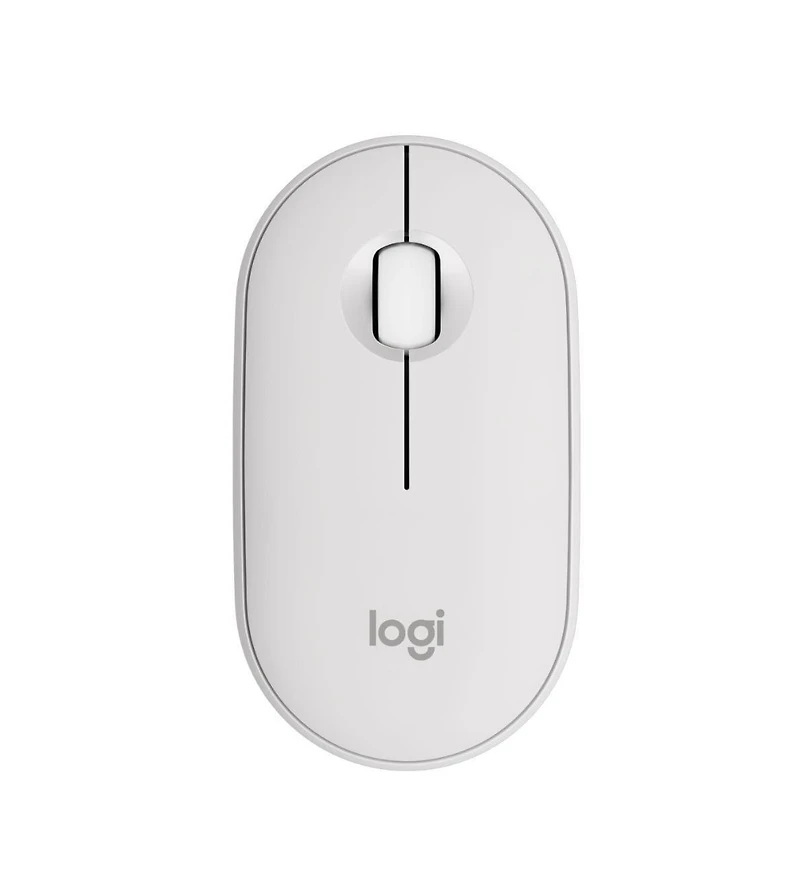 Logitech Pebble Slim Bluetooth Wireless Mouse 2 M350S, Tonal White