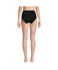 Lands' End Women's Cheeky High Waisted Bikini Bottoms