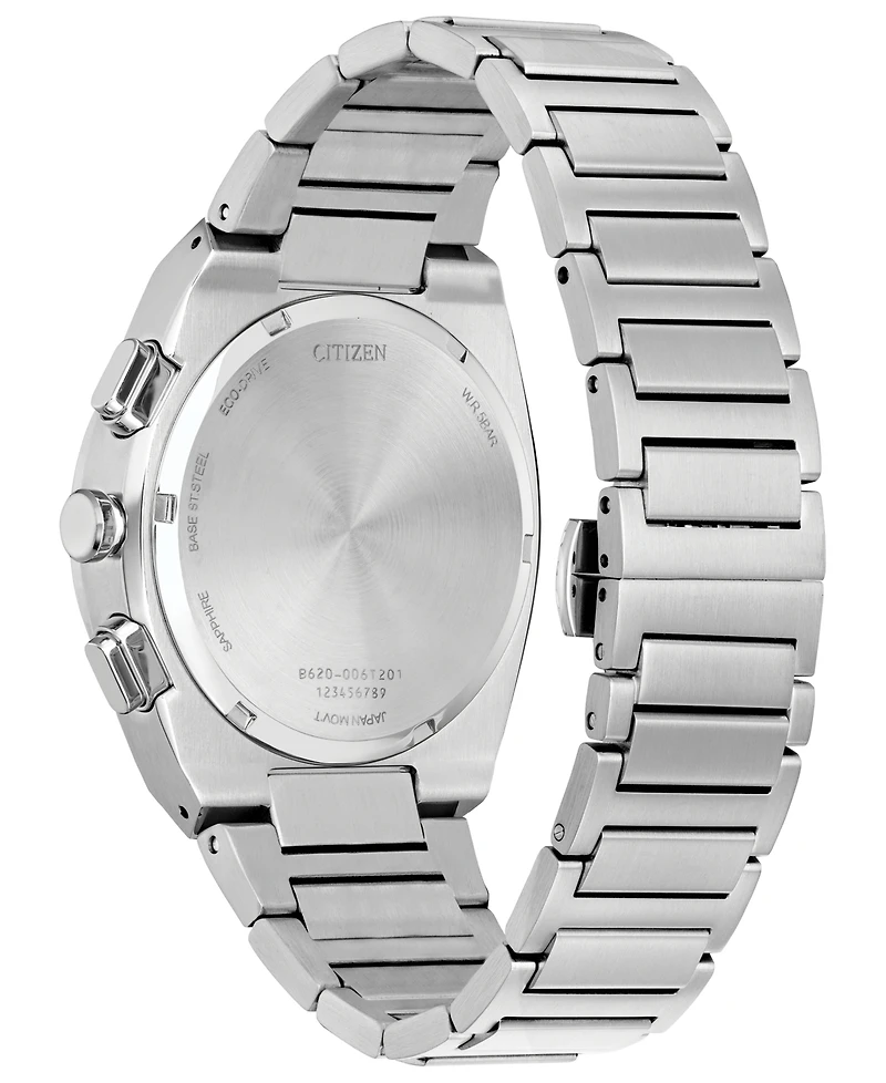 Citizen Eco-Drive Men's Chronograph Modern Axiom Stainless Steel Bracelet Watch 43mm