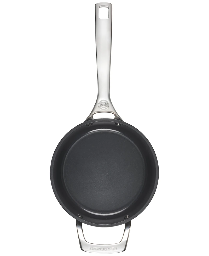 Le Creuset Essential Nonstick Ceramic 3-Qt. Saucepan with Glass Lid
