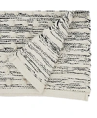 Saro Lifestyle Artisan Woven Stripe Diamond Table Runner, 16"x72"
