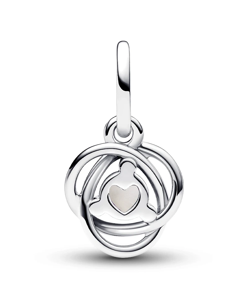 Pandora Sterling Silver Birthday Circle Stone Dangle Charm