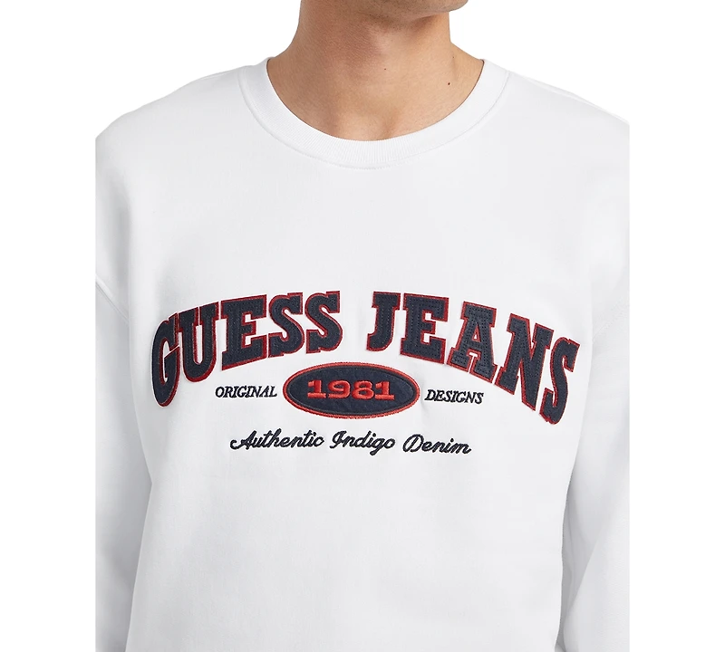 Guess Jeans Men's Regular-Fit Embroidered Logo Sweatshirt