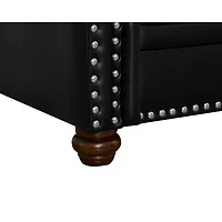 Streamdale Furniture Classic Living Room Nails Sofa Faux Leather