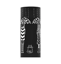 vidaXL Umbrella Stand Women Steel Black