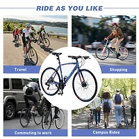 Streamdale 700C Hybrid Bike with 27 Speeds & Disc Brakes