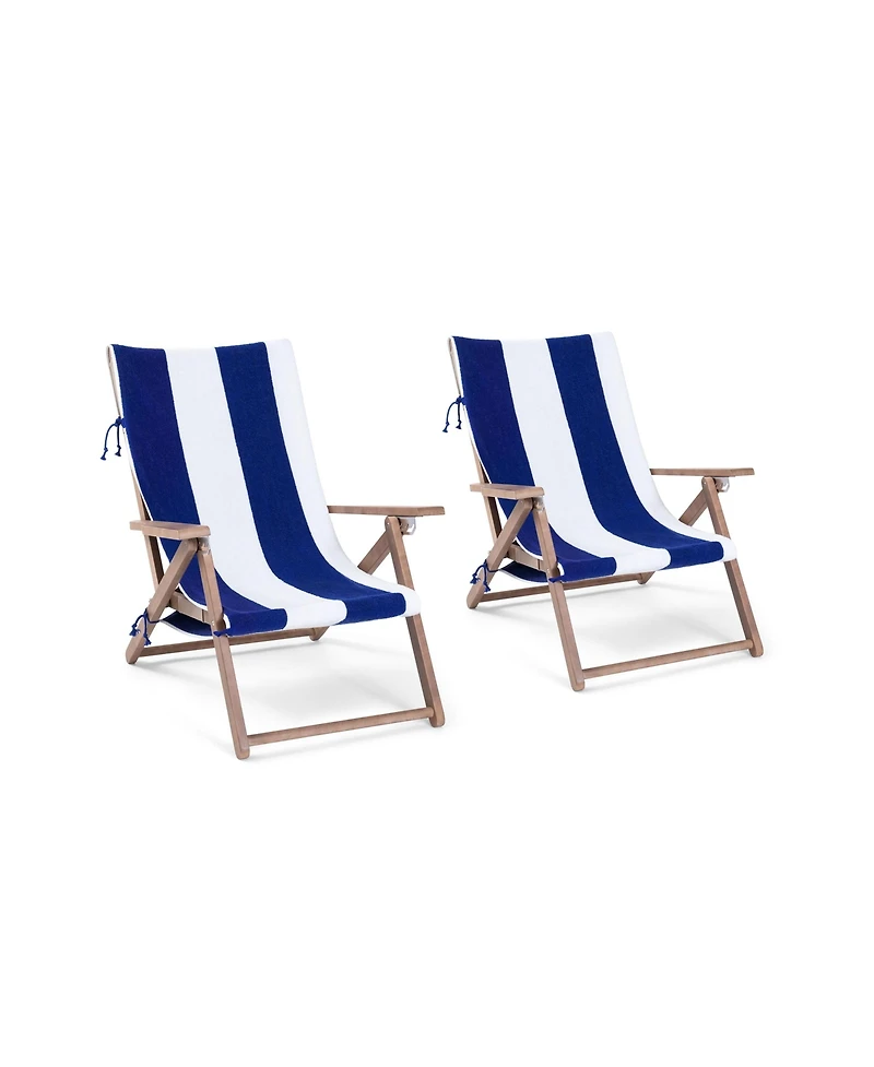 Arkwright Home Tie & Dry Beach Towel (2 Pack), 30x70 in, Soft Ring Spun Cotton, Color Options