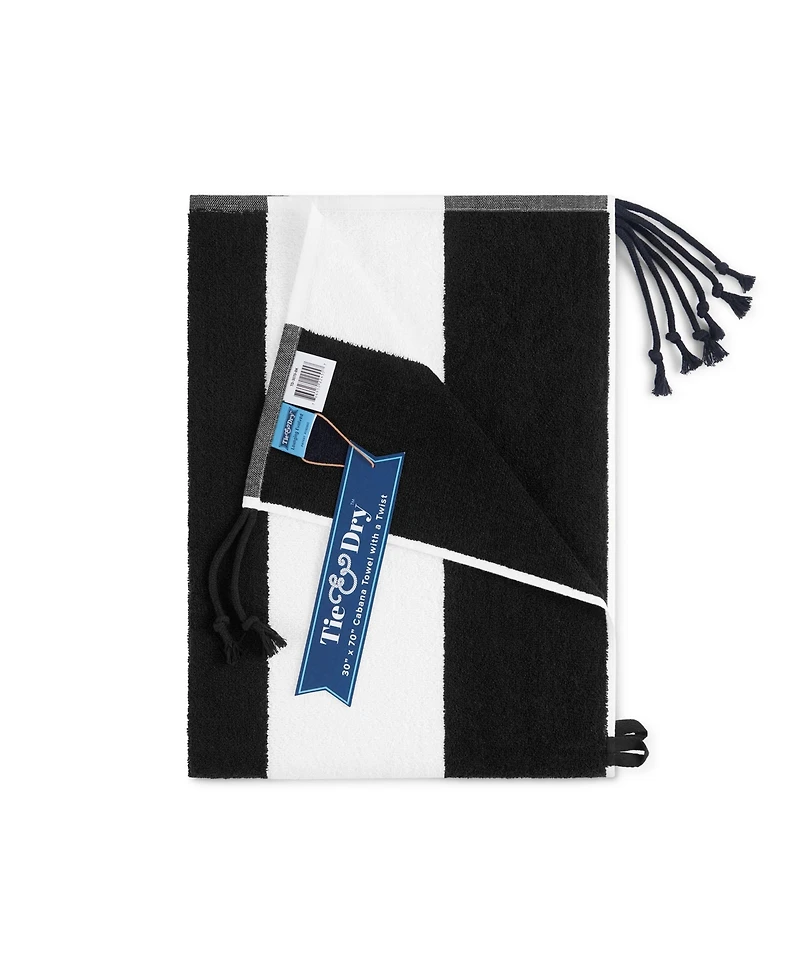 Arkwright Home Tie & Dry Beach Towel (2 Pack), 30x70 in, Soft Ring Spun Cotton, Color Options