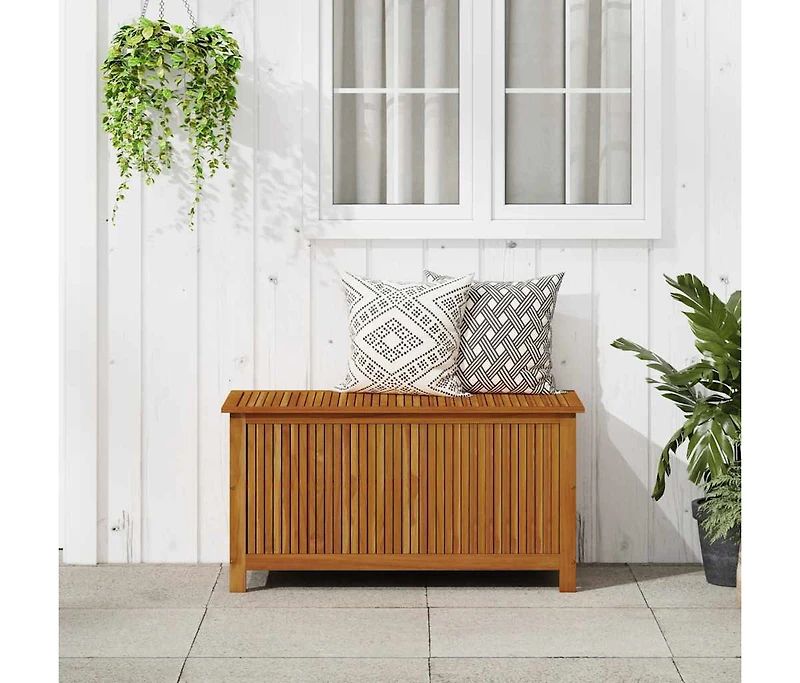 Patio Storage Box 44.5"x19.7"x22.8" Solid Acacia Wood