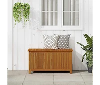 Patio Storage Box 44.5"x19.7"x22.8" Solid Acacia Wood