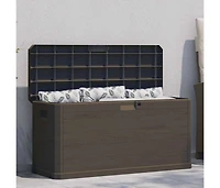 Patio Storage Box 74 gal Brown