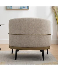 Streamdale Modern Two-Tone Upholstered Barrel Chair