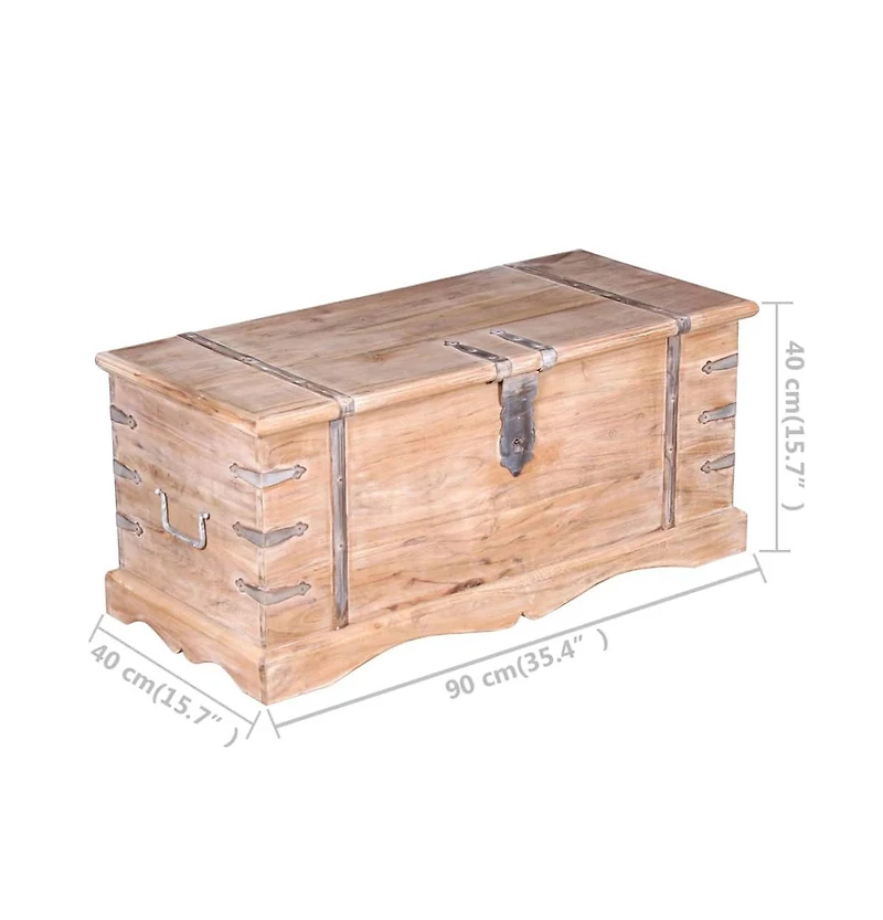 vidaXL Storage Chest Acacia Wood