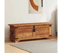 Storage Chest Rough Mango Wood
