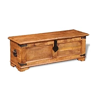 Storage Chest Rough Mango Wood
