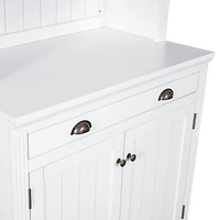 Streamdale Furniture 83.4" Tall Bookshelf With Led Lighting, Modern Bookcase