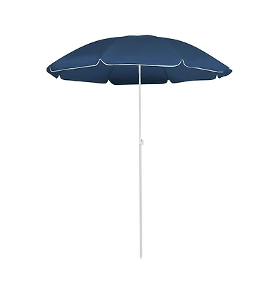 Outdoor Parasol with Steel Pole Blue 70.9"