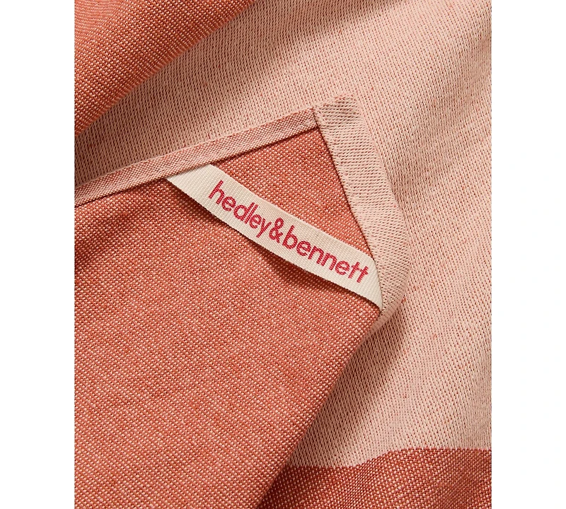 Hedley & Bennett Cotton Colorblocked Chef Towels, Set of 3