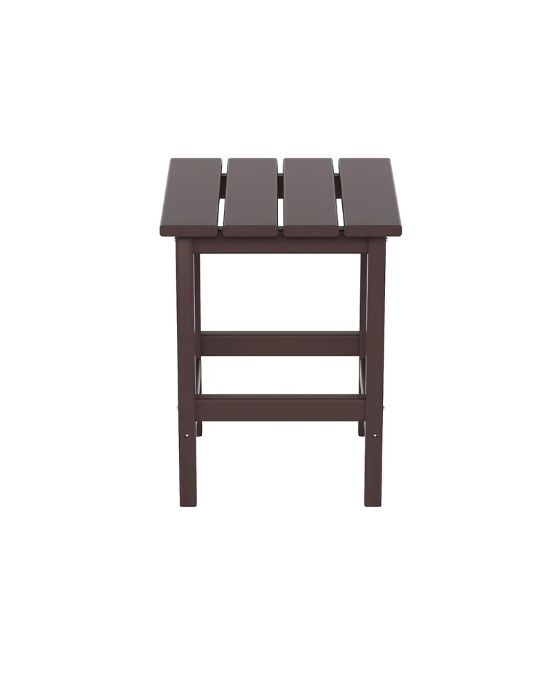 WestinTrends 3-Piece Outdoor Patio Adirondack Coffee Table and Side Set