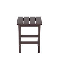 WestinTrends 3-Piece Outdoor Patio Adirondack Coffee Table and Side Set