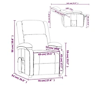 Massage Chair Red Faux Leather