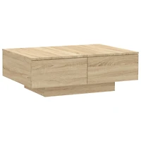 Coffee Table Sonoma Oak 35.4"x23.6"x12.2" Engineered Wood