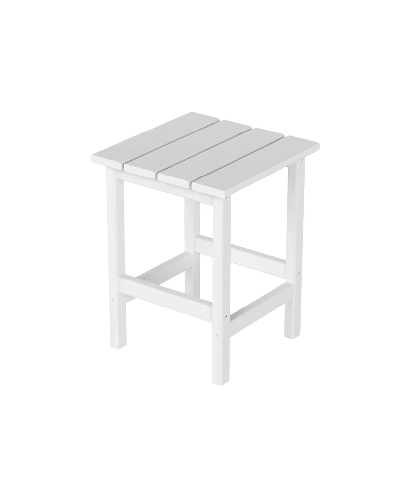 WestinTrends 7 Piece Set Outdoor Folding Adirondack Chairs with Coffee Table Side