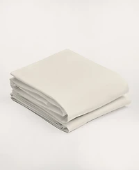 Purity Home 300 Thread Count Brushed Cotton Percale Pillowcase Pair, King