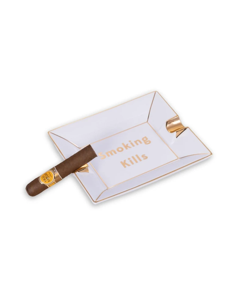 Bey-Berk "Smoking Kills" Porcelain Ashtray