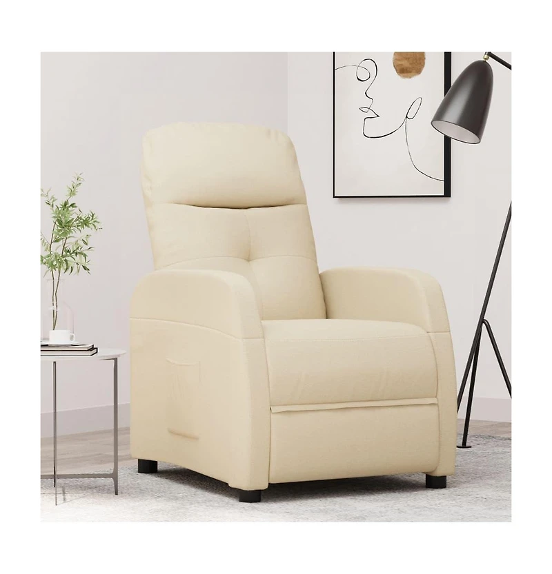 Recliner Cream Fabric