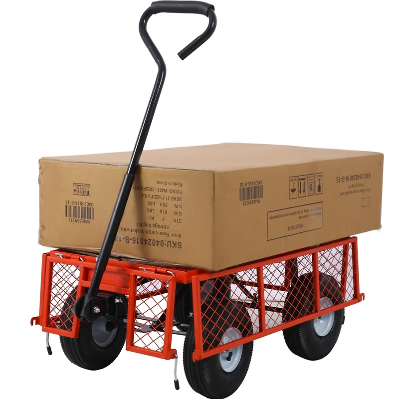 Streamdale Heavy-Duty Steel Garden Cart, 3 Cu Ft