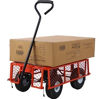 Streamdale Heavy-Duty Steel Garden Cart, 3 Cu Ft