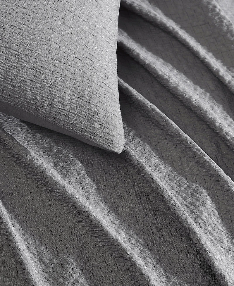 Calvin Klein Seersucker 3 Piece Comforter Set
